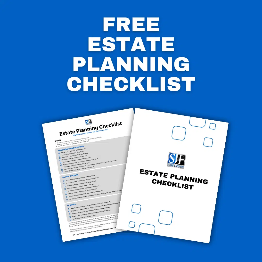 free estate planning checklist