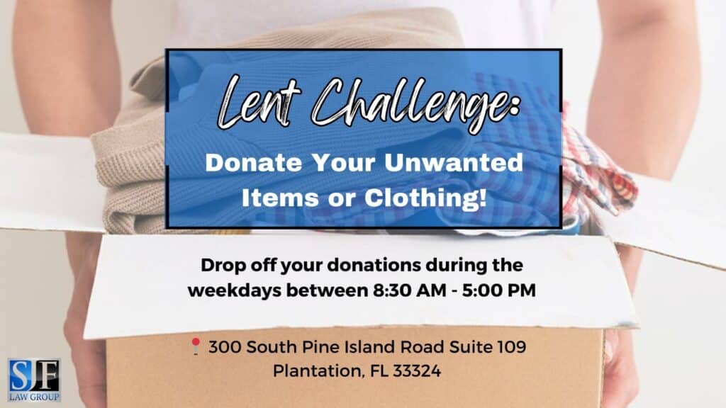 Lent Challenge 2024 SJF Law Group