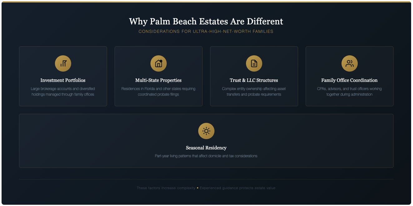 Why Palm Beach large probate cases are different