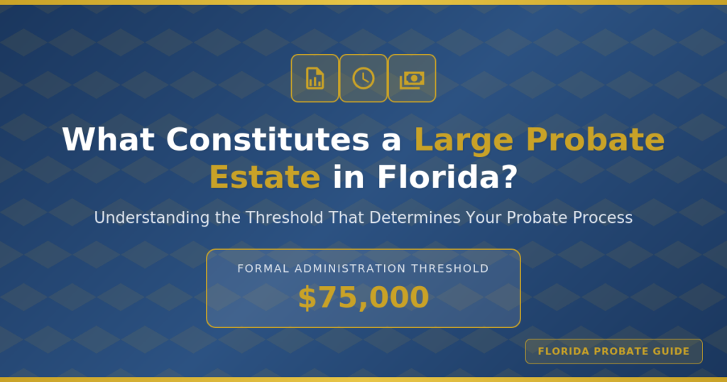 what constitutes a large probate in florida - banner image