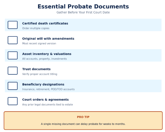 florida essential probate documents