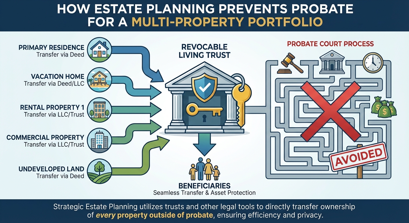 Families with multiple properties benefit from a property-by-property estate planning strategy